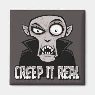 Creep It Real Classic Horror Vampire Design Magnet