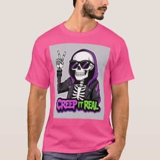 Creep It Real – Cool Skeleton Halloween 4 T-Shirt