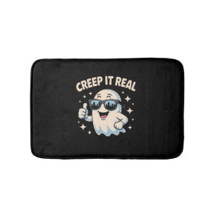 Creep It Real, Cute Halloween Ghost Bath Mat