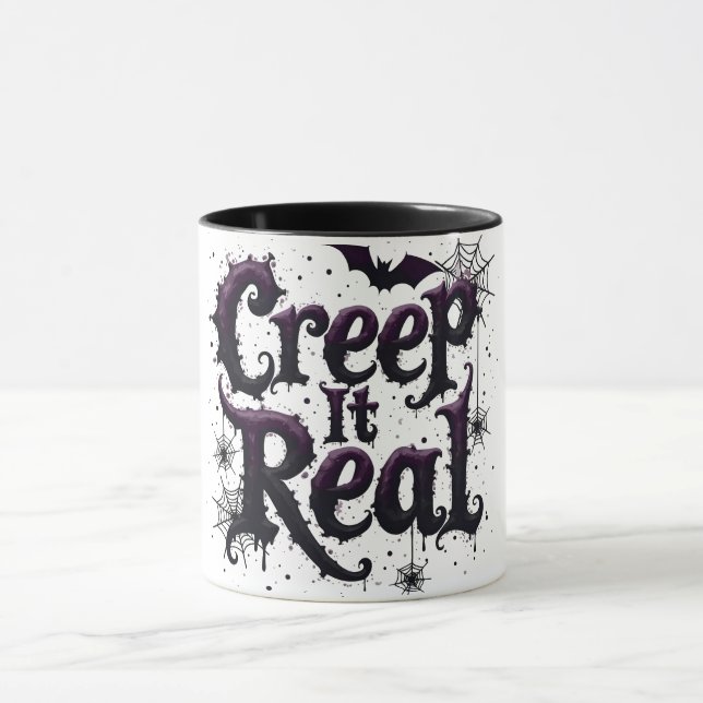 Creep It Real - Edgy Halloween Vibes Mug (Center)