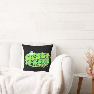 CREEP IT REAL funny halloween Cushion