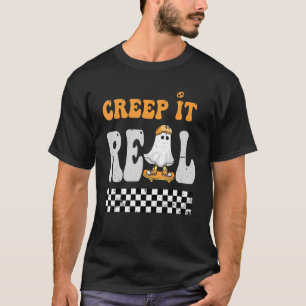 Creep it real Ghost Boy Vintage Retro Halloween Fa T-Shirt