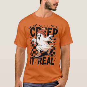 Creep It Real Ghost Skateboarder T-Shirt