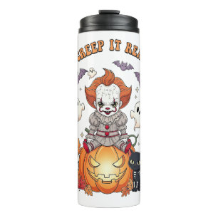 Creep It Real Halloween Clown Thermal Tumbler