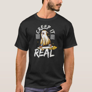 Creep It Real Halloween Creepin Ghost Boy Girl Ska T-Shirt
