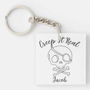 Creep It Real Halloween spooky boo Key Ring
