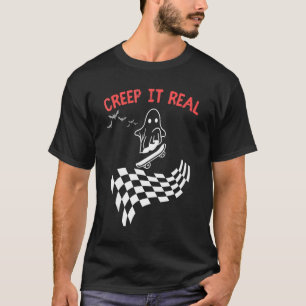 Creep It Real Halloween Trick Or Treat Cute Ghost T-Shirt