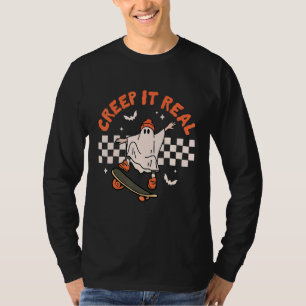 Creep It Real Halloween Trick Or Treat Cute Ghost T-Shirt