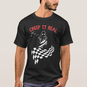Creep It Real Halloween Trick Or Treat Cute Ghost T-Shirt