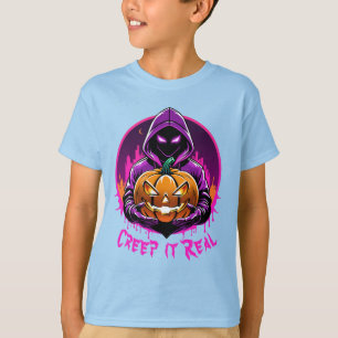Creep it Real, Horror Halloween illustration T-Shirt