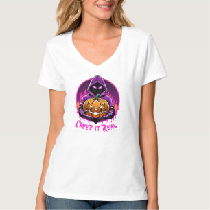 Creep it Real, Horror Halloween illustration T-Shirt