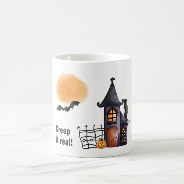 Creep It Real Mug – Cute Halloween Coffee Cup (Center)