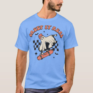 Creep It Real Retro Halloween Ghost Spooky Season T-Shirt