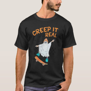 Creep It Real Retro Halloween Ghost Vintage Costum T-Shirt
