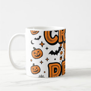 Creep It Real Retro Halloween Typography Pattern Coffee Mug