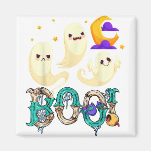 Creep It Real Skateboarding Ghost Retro Halloween  Magnet
