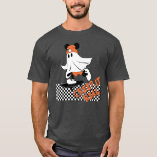 Creep It Real Skateboarding Ghost Retro Halloween T-Shirt
