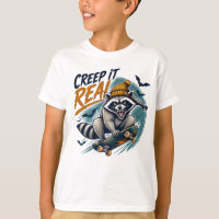 Creep It Real Skater Racoon Halloween
