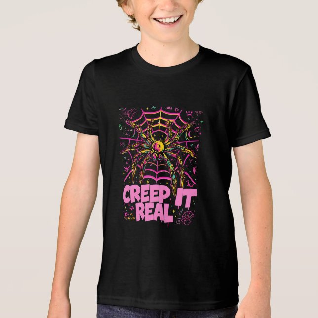 Creep it real Tri-Blend shirt (Front)