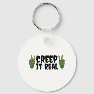 Creep It Real Zombie Hand Halloween Zombie  Key Ring