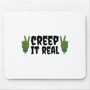 Creep It Real Zombie Hand Halloween Zombie Mouse Mat