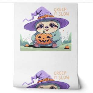 Creep It Slow – Cute Sloth Halloween Shirt Funny Wallpaper