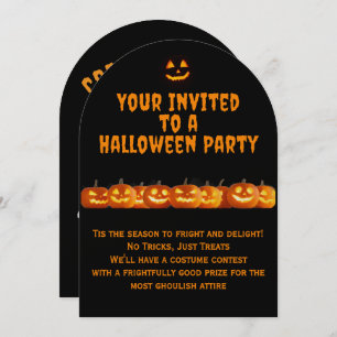 Creep on Over Halloween Party Invitation