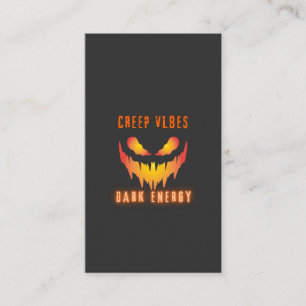Creep Vibes Dark Energy _ Trendy Horror Streetwear Business Card