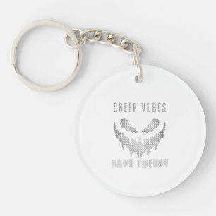 Creep Vibes Dark Energy _ Trendy Horror Streetwear Key Ring