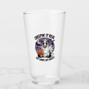 Creepin� Cow Halloween Glass