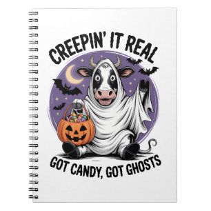Creepin� Cow Halloween Notebook
