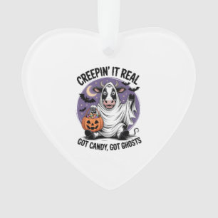 Creepin� Cow Halloween Ornament
