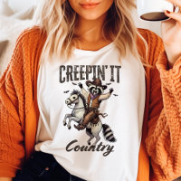 Creepin' It Country Vintage Racoon Halloween