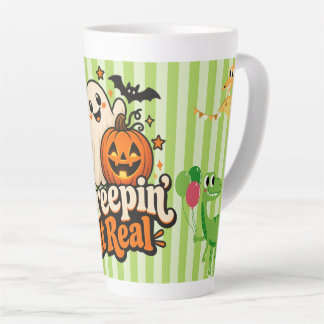 “Creepin’ It Real” Cute Halloween Gift For Kids Latte Mug