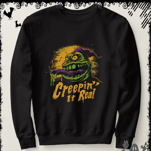 Creepin’ It Real ExDesigner Halloween Sweatshirt