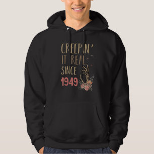 Creepin It Real Halloween Retro 1949 Holiday Spook Hoodie