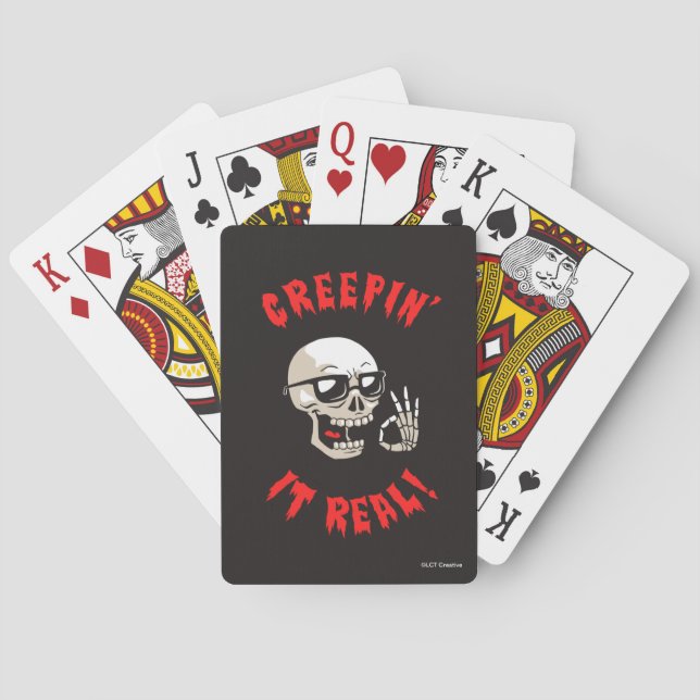 Creepin' It Real Playing Cards (Back)