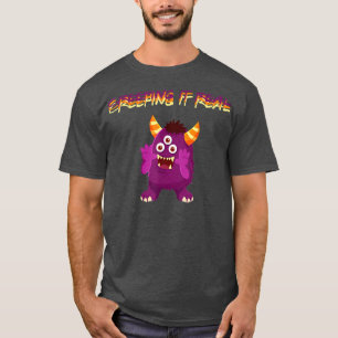 Creeping it Real Little Monster Halloween for Men T-Shirt
