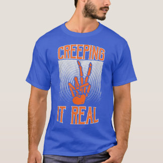 Creeping It Real Skeleton Peace T-Shirt