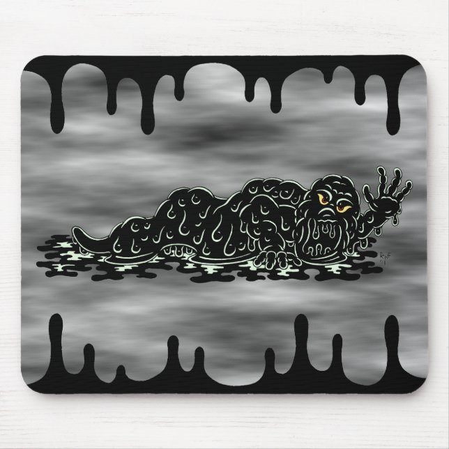Creeping Slime Hulk Weird Horror Art Mouse Mat (Front)