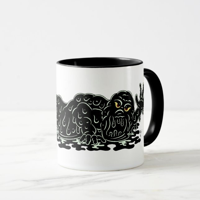Creeping Slime Hulk Weird Horror Art Mug (Front Right)
