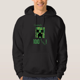 Creeping To 100 Days 100 Days Of School Apparel Hoodie