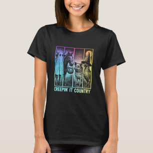 Creepinu2019 It Country Halloween Farm Animal Pig  T-Shirt