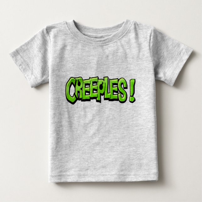Creeples baby t-shirt (grey) (Front)