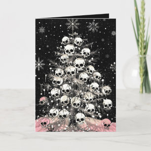 Creepmas Spooky Skulls Gothic Card