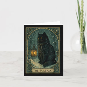 Creepmas Vintage The Yule Cat Tarot Card Dark Chri