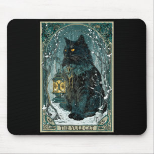 Creepmas Vintage The Yule Cat Tarot Card Dark Chri Mouse Mat