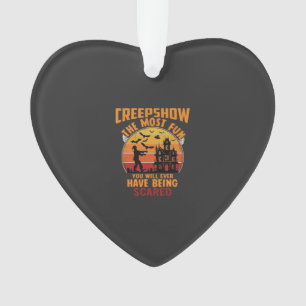 Creepshow Halloween Zombie Haunted House Sunset Ba Ornament
