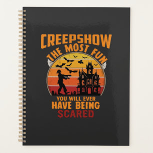 Creepshow Halloween Zombie Haunted House Sunset Ba Planner