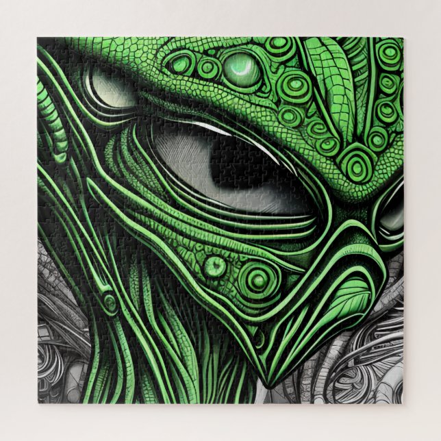 Creepy Abstract Alien Jigsaw Puzzle (Vertical)